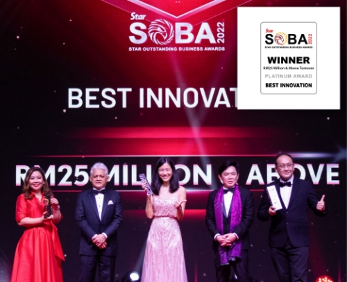 Star Outstanding Business Awards 2022 (SOBA), Best Innovation (Platinum)